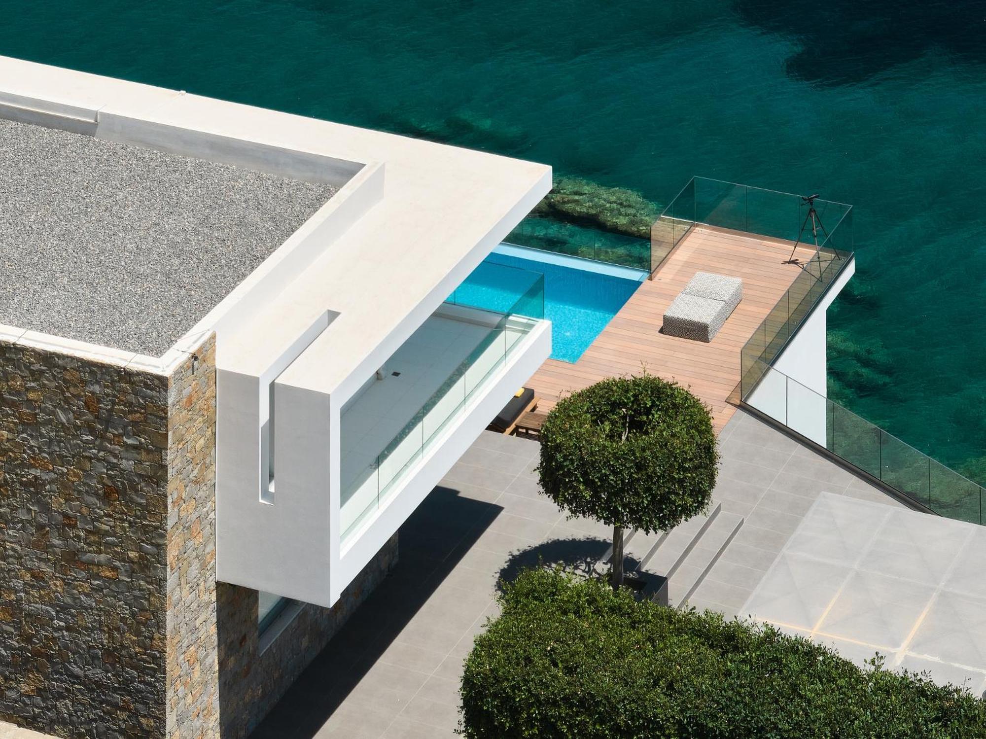 Beachfront Villa In Crete - Epavli Luxury Villa Agia Pelagia  Luaran gambar