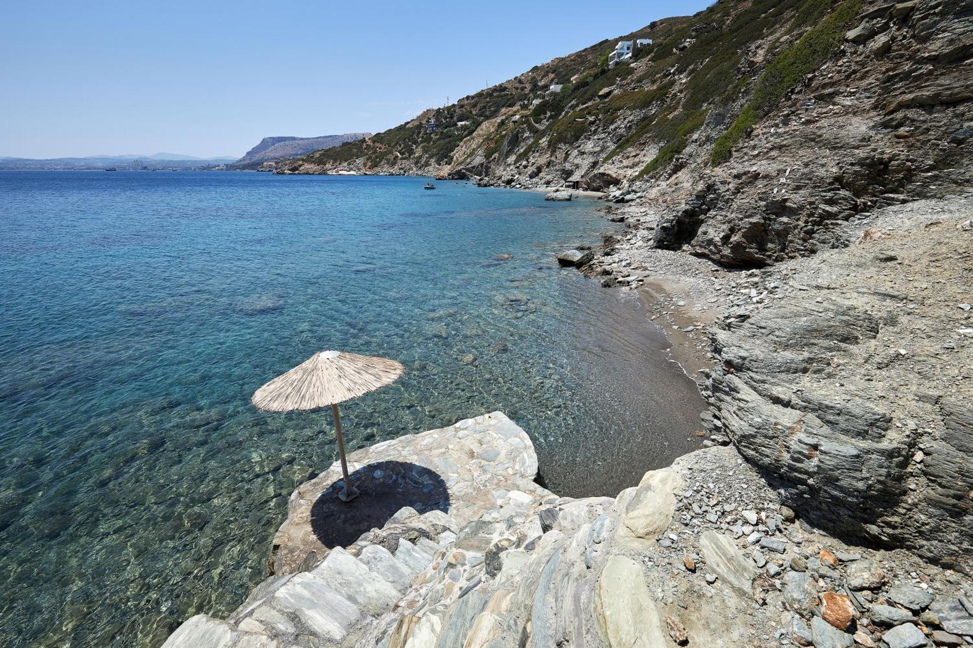 Beachfront Villa In Crete - Epavli Luxury Villa Agia Pelagia  Luaran gambar
