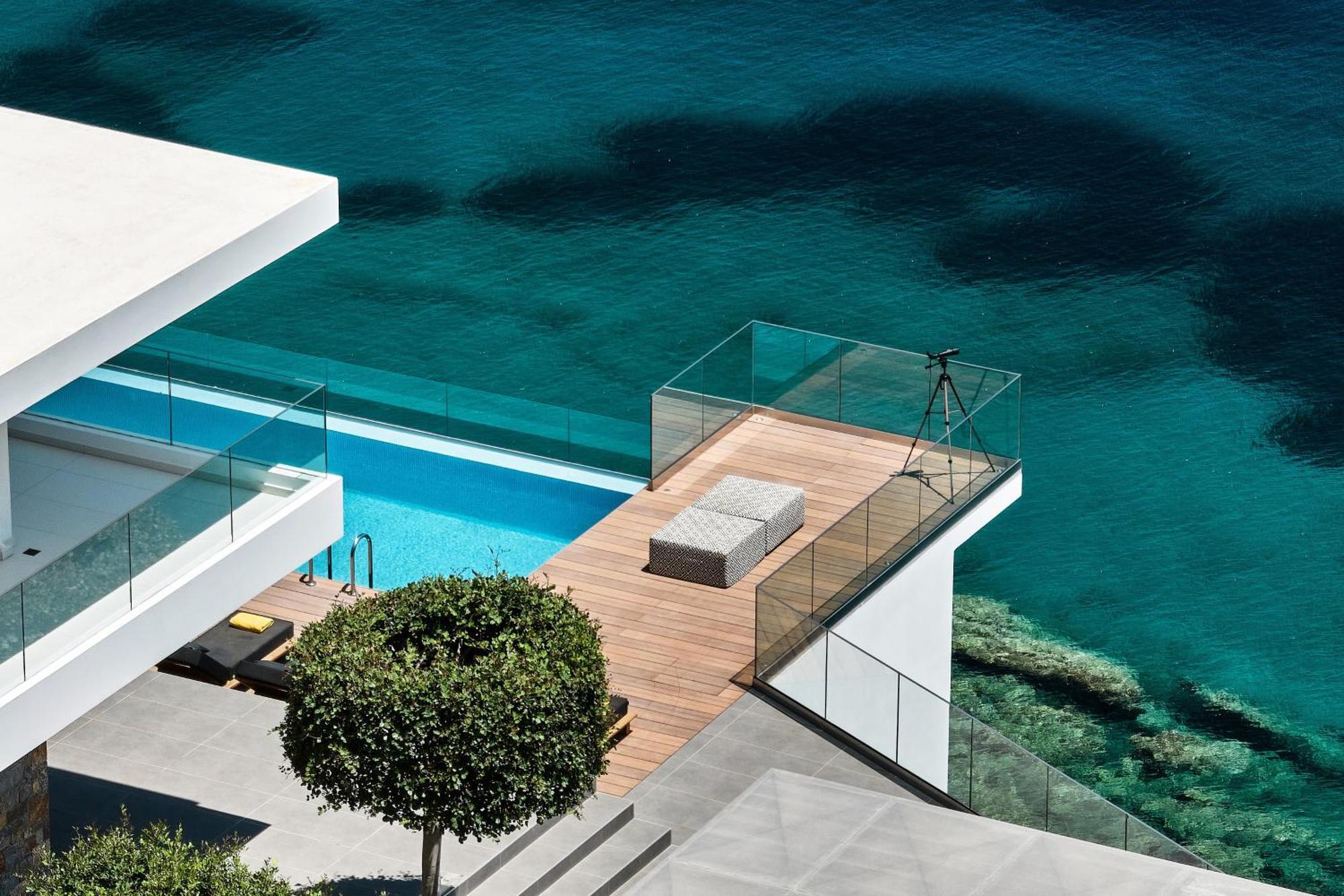 Beachfront Villa In Crete - Epavli Luxury Villa Agia Pelagia  Luaran gambar