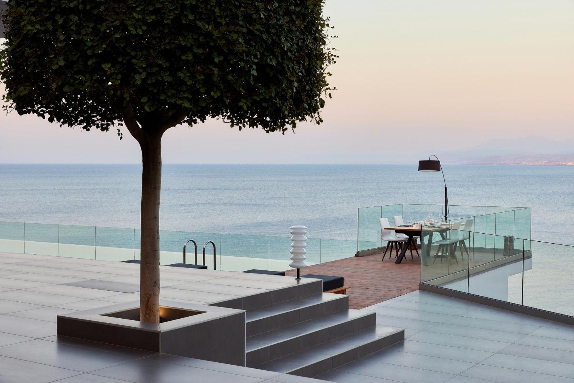 Beachfront Villa In Crete - Epavli Luxury Villa Agia Pelagia  Luaran gambar