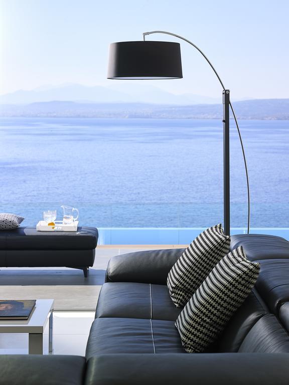 Beachfront Villa In Crete - Epavli Luxury Villa Agia Pelagia  Luaran gambar