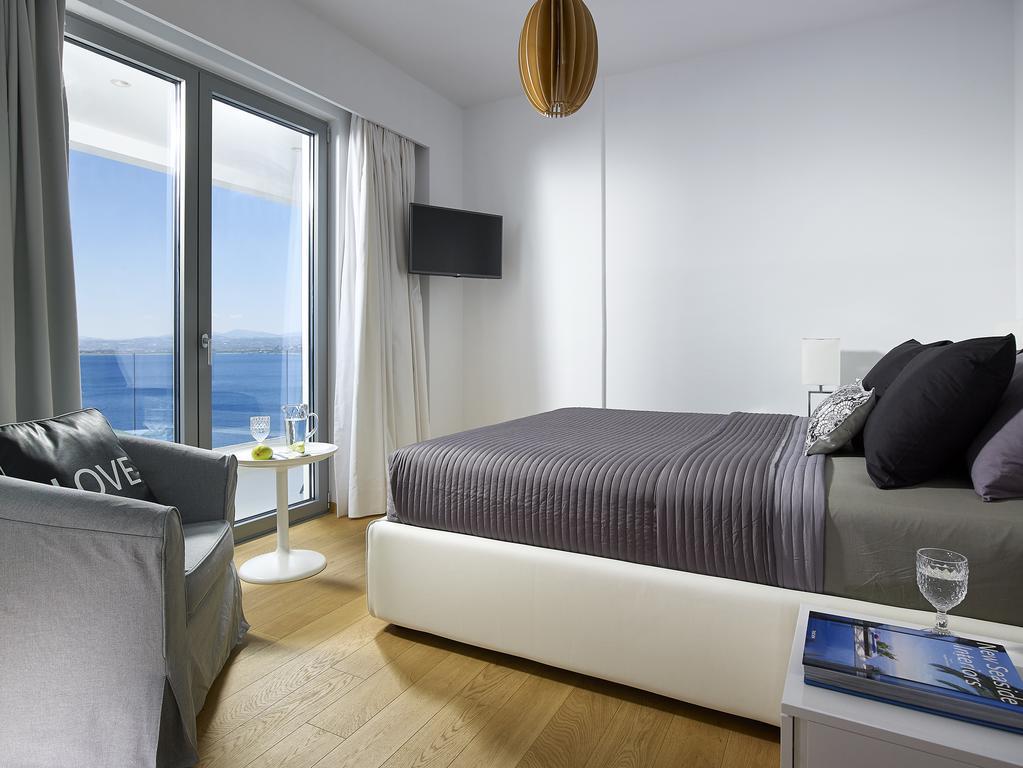 Beachfront Villa In Crete - Epavli Luxury Villa Agia Pelagia  Luaran gambar